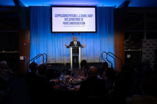 Center for Architecture Award recipient Mitchell J. Silver, FAICP, Commissioner, NYC Department of Parks and Recreation. Photo: Sam Lahoz.