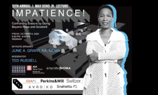 The 2020 J. Max Bond, Jr. Lecture featured June A. Grant, RA, NOMA, Founder and Design Principal, blink!LAB architecture, and Ted Russell, Associate Director, Arts Strategy & Ventures for the Kenneth Rainin Foundation.