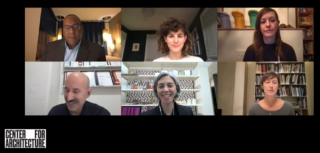 This is a image of the panelists at the Dia Chelsea: Engaging Architecture and Art event