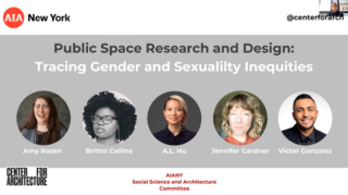 Image of panel at Public Space Research and Design: Tracing Gender and Sexuality Inequalities event