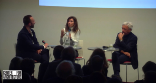 Image of panelists and Moderator at 16th Annual Arthur M. Rosenblatt Lecture: Nieto Sobejano Arquitectos