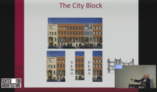 Image of Dan Eschenasy presenting at History of Existing Party Walls and New Construction