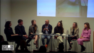 Image of panel at Retail Design Institute’s 51st International Design Competition event