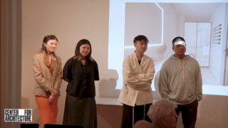Image of Students at Pratt Student Proposal Presentations: Design for Aging and Beyond event.