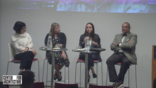 Image of Panelists at Understanding Equity in Sustainable Architecture event