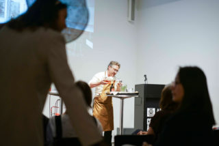 Cocktails and Conversation: Peter Gluck and Inga Saffron, 09.08.17. Photo: Daniel Cole.