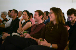 Cocktails and Conversation: Peter Gluck and Inga Saffron, 09.08.17. Photo: Daniel Cole.