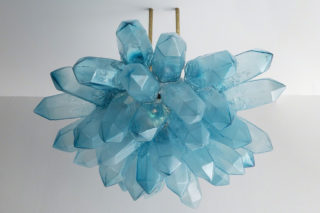 Illuminated Crystal Cluster Sculpture by Jeff Zimmerman, 2015. Photo: Courtesy R & Company.