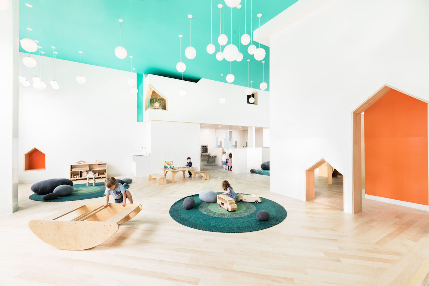 Interiors Honor Award: Mi Casita Preschool and Cultural Center by Barker Associates Architecture Office and 4|MATIV, in Brooklyn, NY. Photo: Lesley Unruh