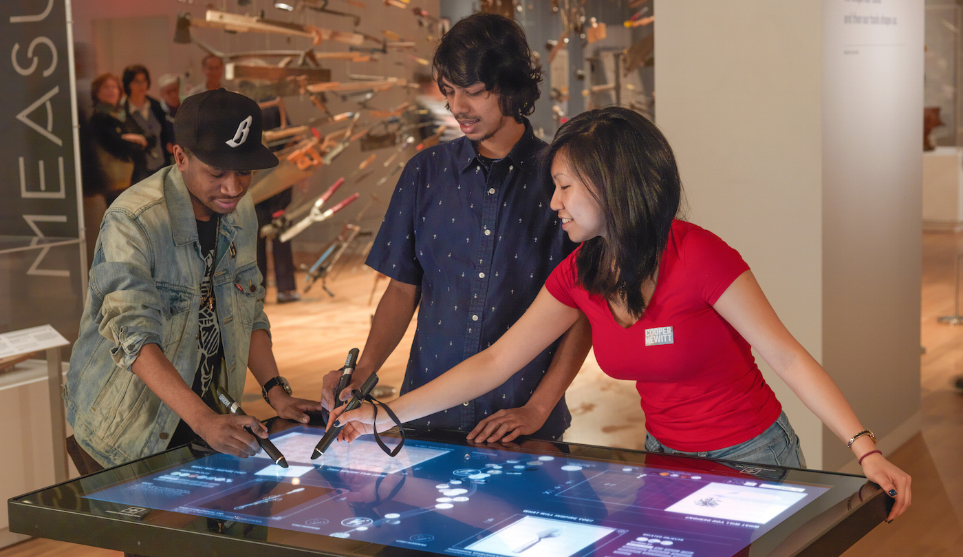 Interactive Table Top. Photo by: Matt Flynn; Courtesy of Cooper Hewitt, Smithsonian Design Museum