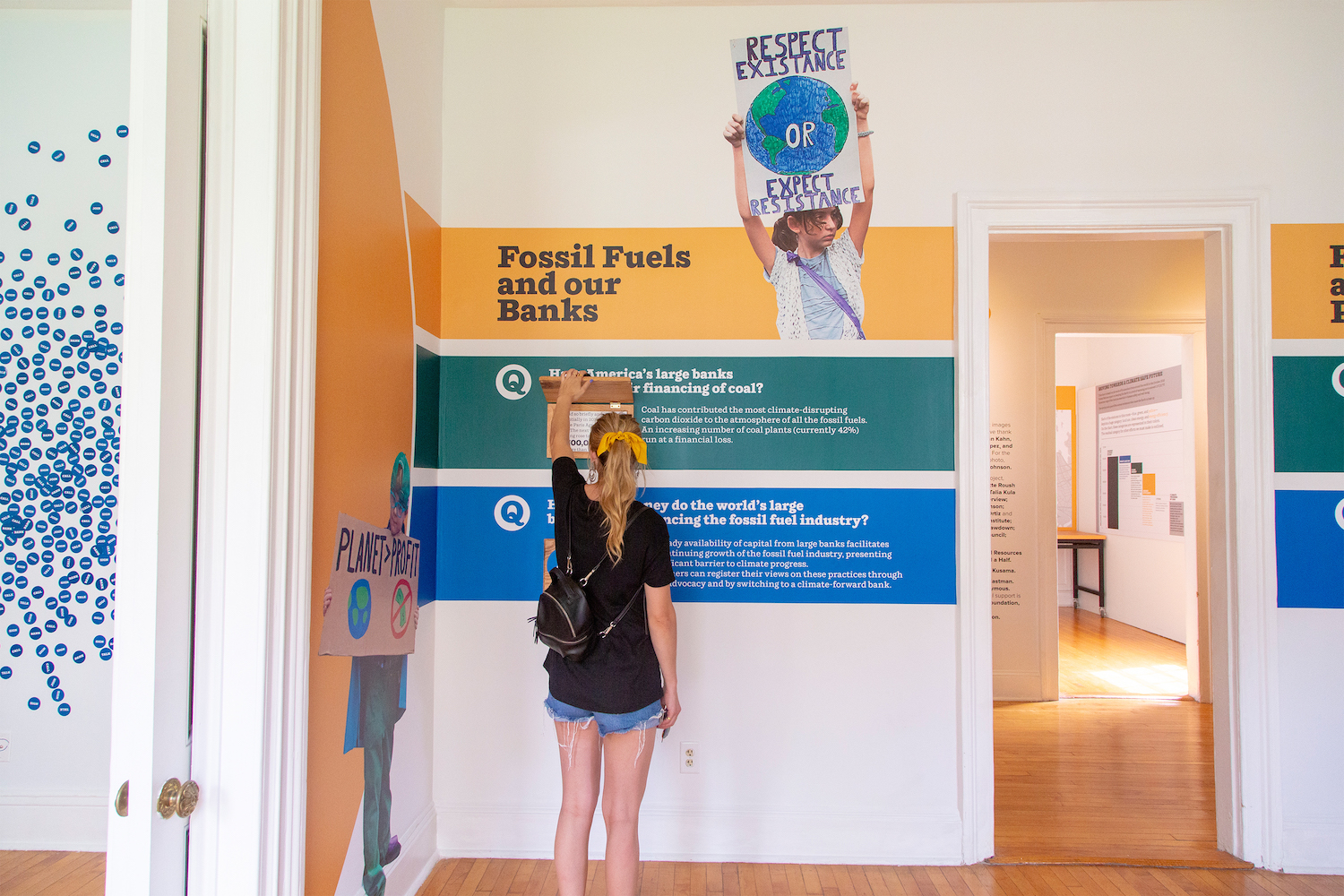 Taking Action Exhibition at The Climate Museum. Photo by Lisa Goulet