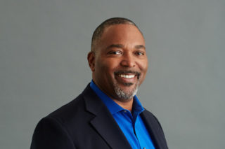 Ted Russell, Associate Director, Arts Strategy & Ventures for the Kenneth Rainin Foundation. Photograph by Mitch Tobias / Rainin Foundation studio portraits.