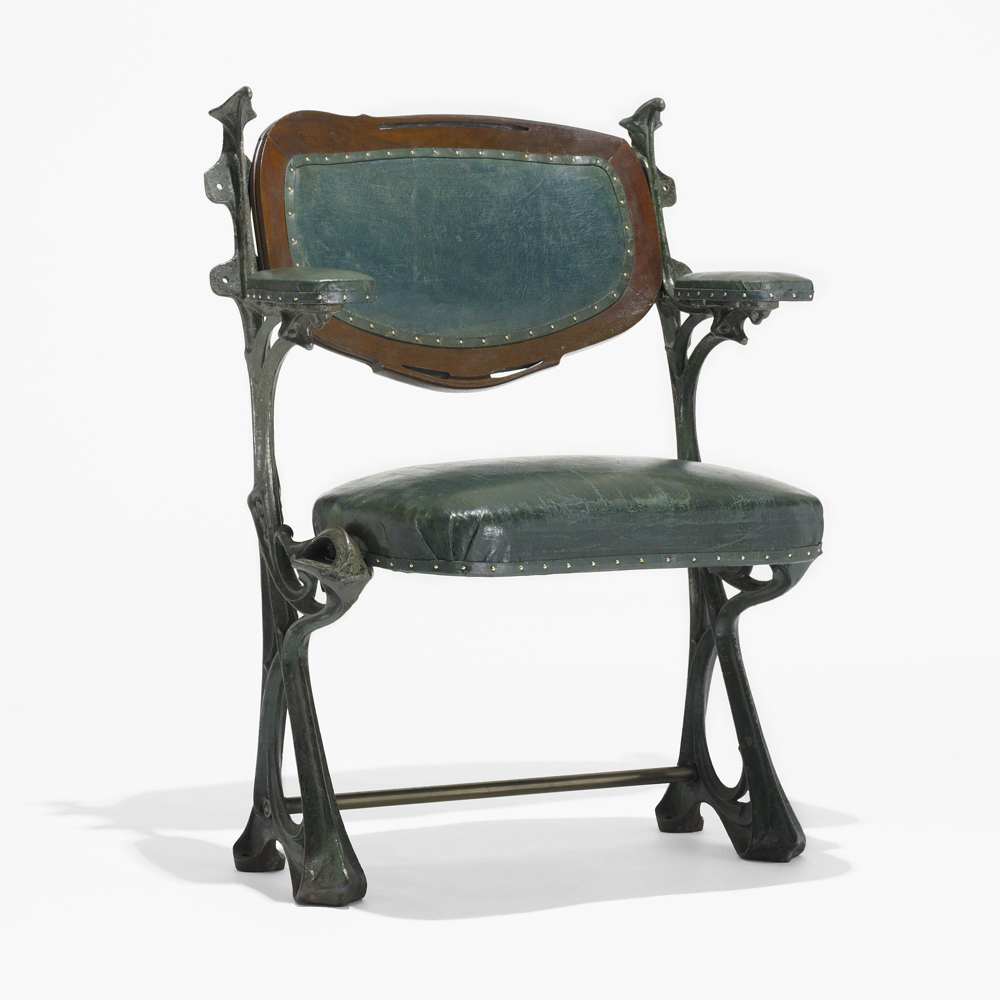Hector Guimard chair from Humbert de Romans Concert Hall, Paris. Photo: Courtesy of Wright Auctions.