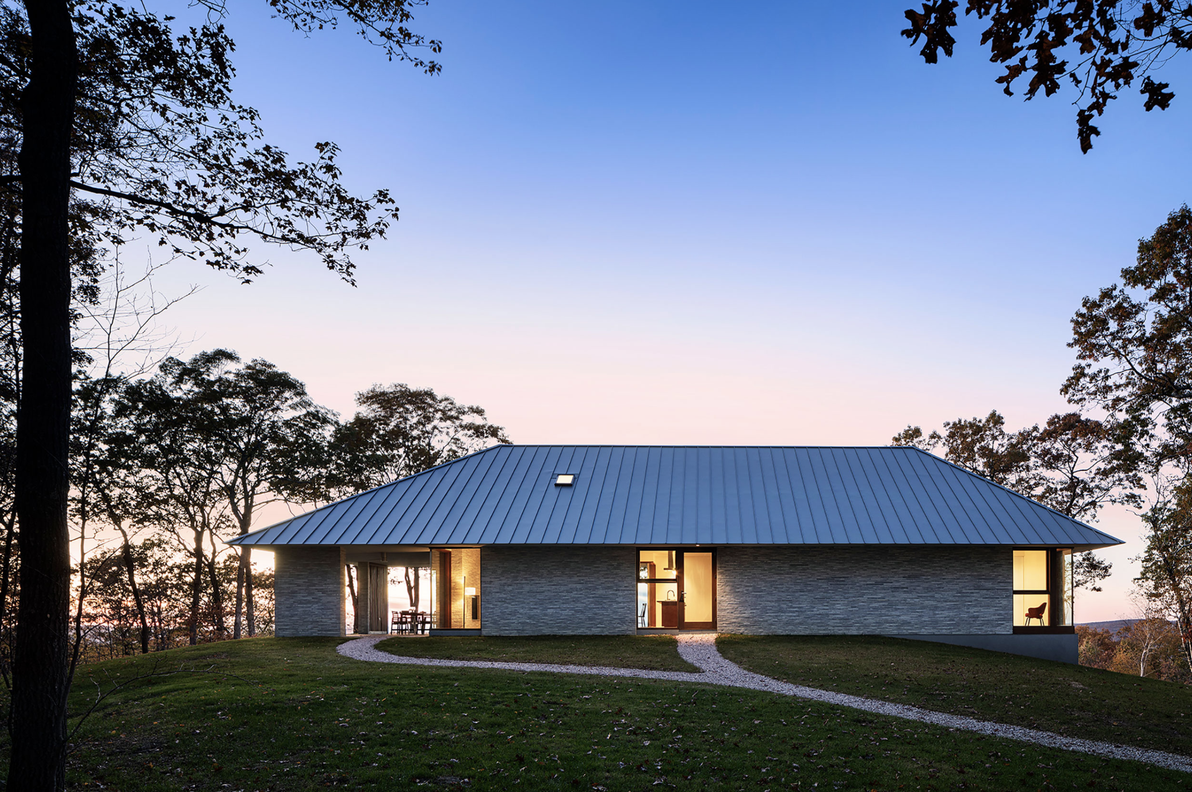 Mount Mauwen House by Paul Schulhof, AIA, in South Kent, CT. Photo: Michael Moran.