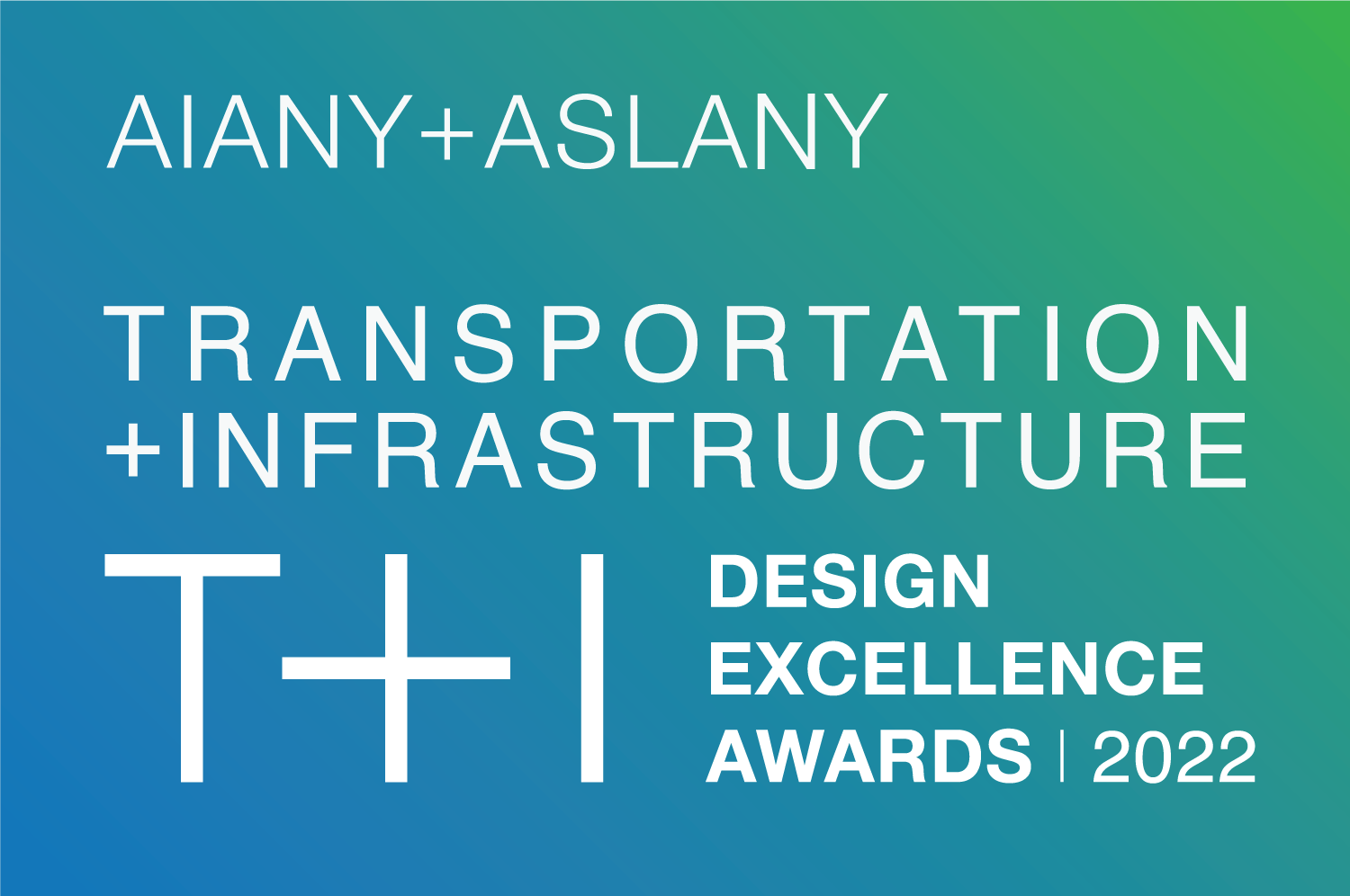 Logo for AIANY + ASLANY Transportation + Infrastructure Design Excellence Awards