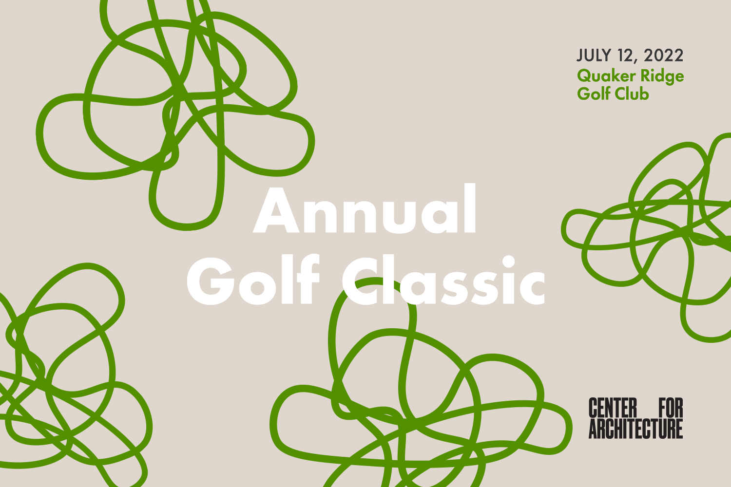 Promotional graphic for the Annual Golf Classic 2022