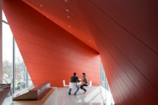 Interior of The Berkeley Art Museum and Pacific Film Archive