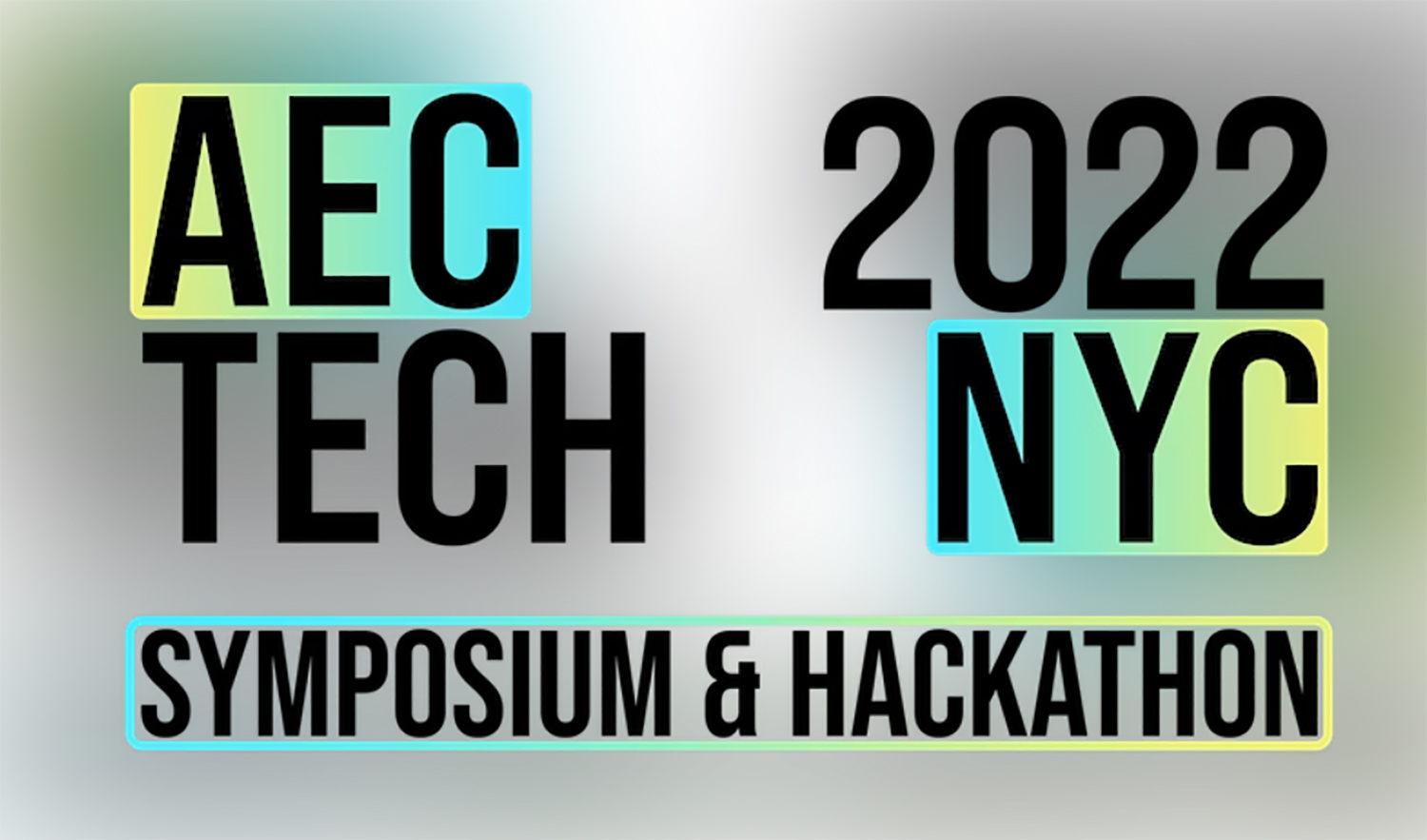 Logo for AECtech Symposium and Hackathon 2022