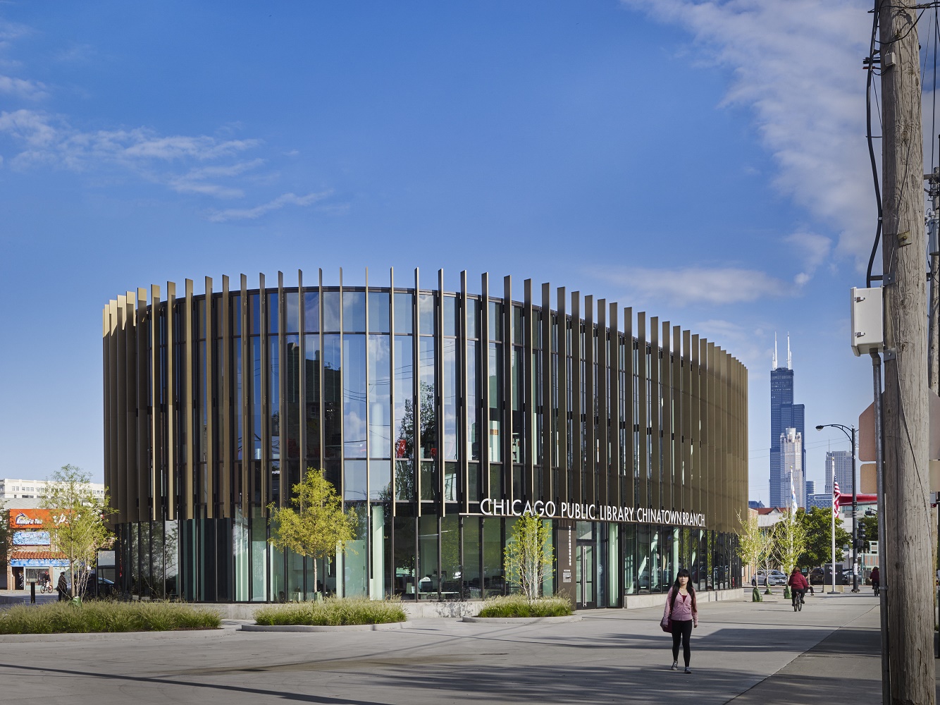 Exterior photo of Chicago Public Library Chinatown Branch