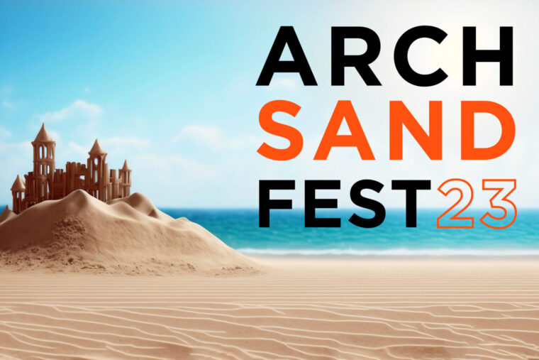 Promotional image for ArchSandFest 2023