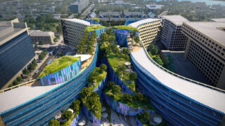 Brooks + Scarpa's design to re-imagine the Robert C. Weaver Federal Building offices in Washington DC as a mixed-use complex with 350 apartments.