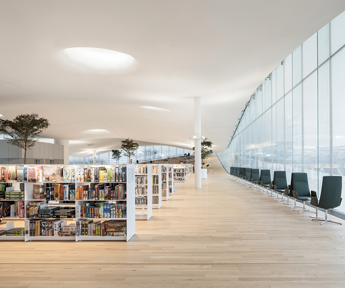 Oodi Helsinki Central Library designed by ALA Architects.