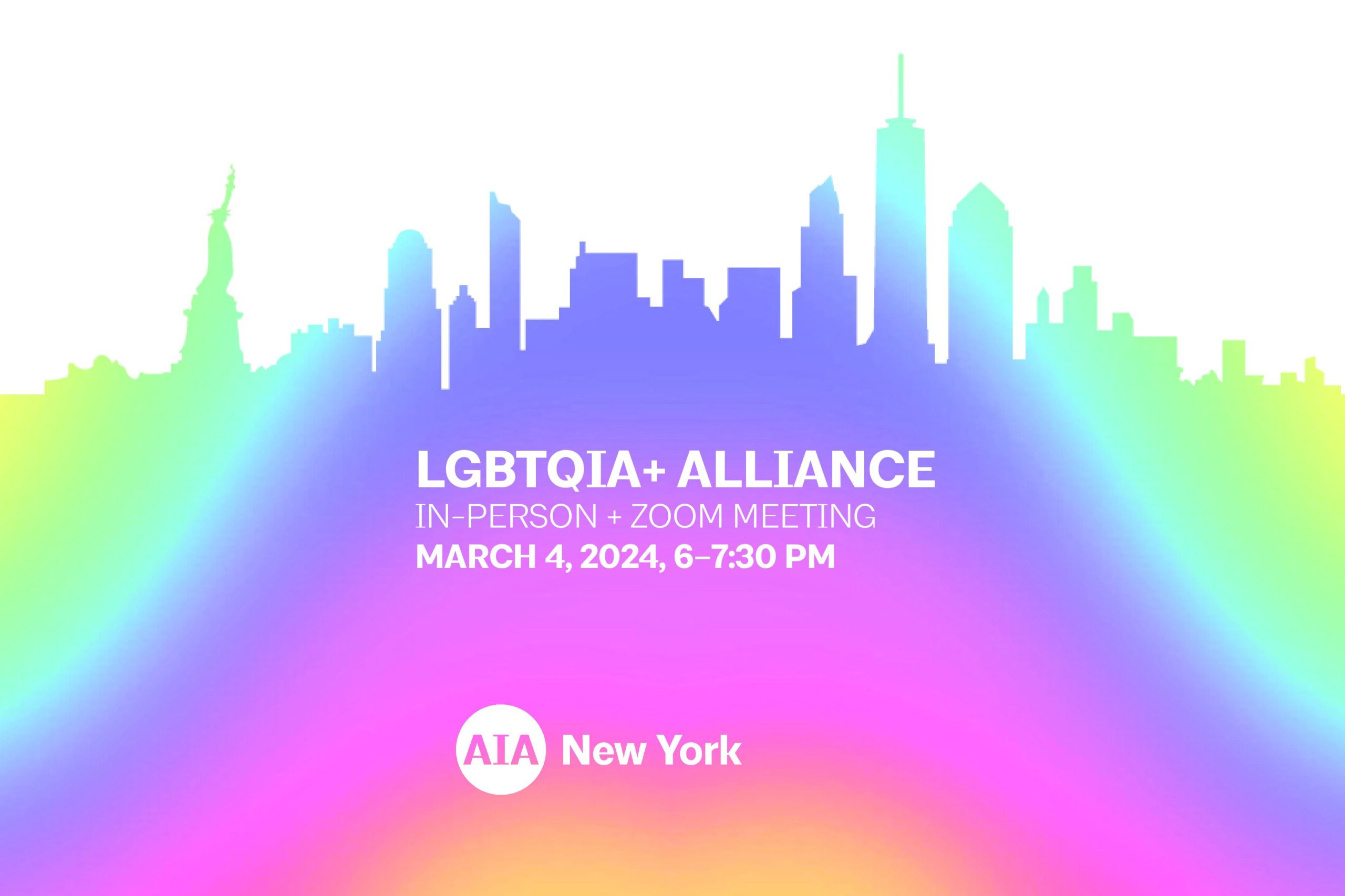 The March flyer for the LGBTQIA meeting.