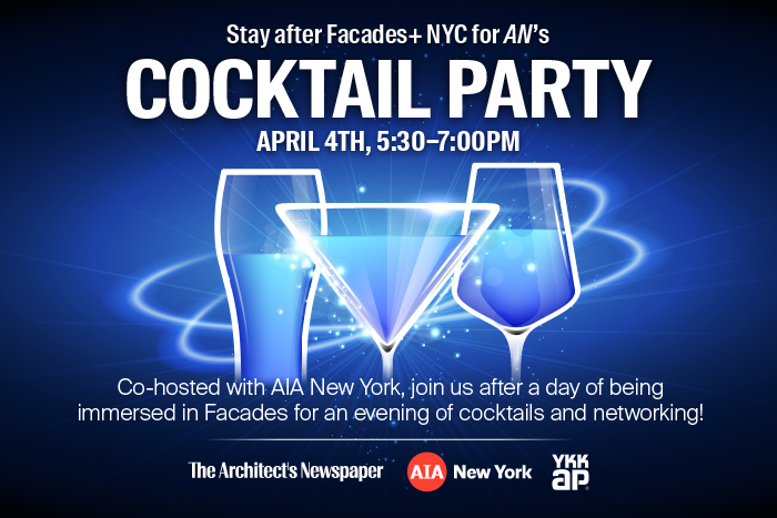 Facades+ New York City Cocktail Party promotional graphic
