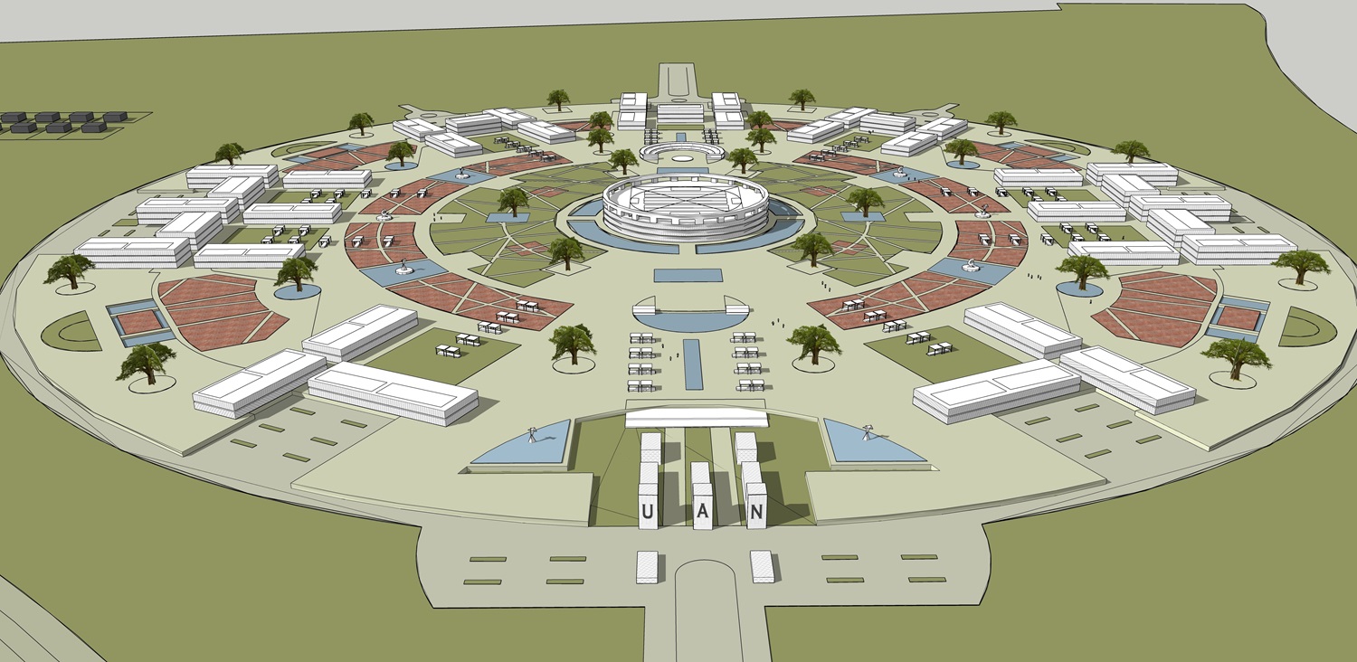 Rendering of a new campus in Angola (UAN University)
