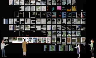 Image of Proposed Media Wall for exhibition of global design submissions for The Africatown International Design Idea Competition