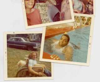 Collage of photos from Crip Camp film