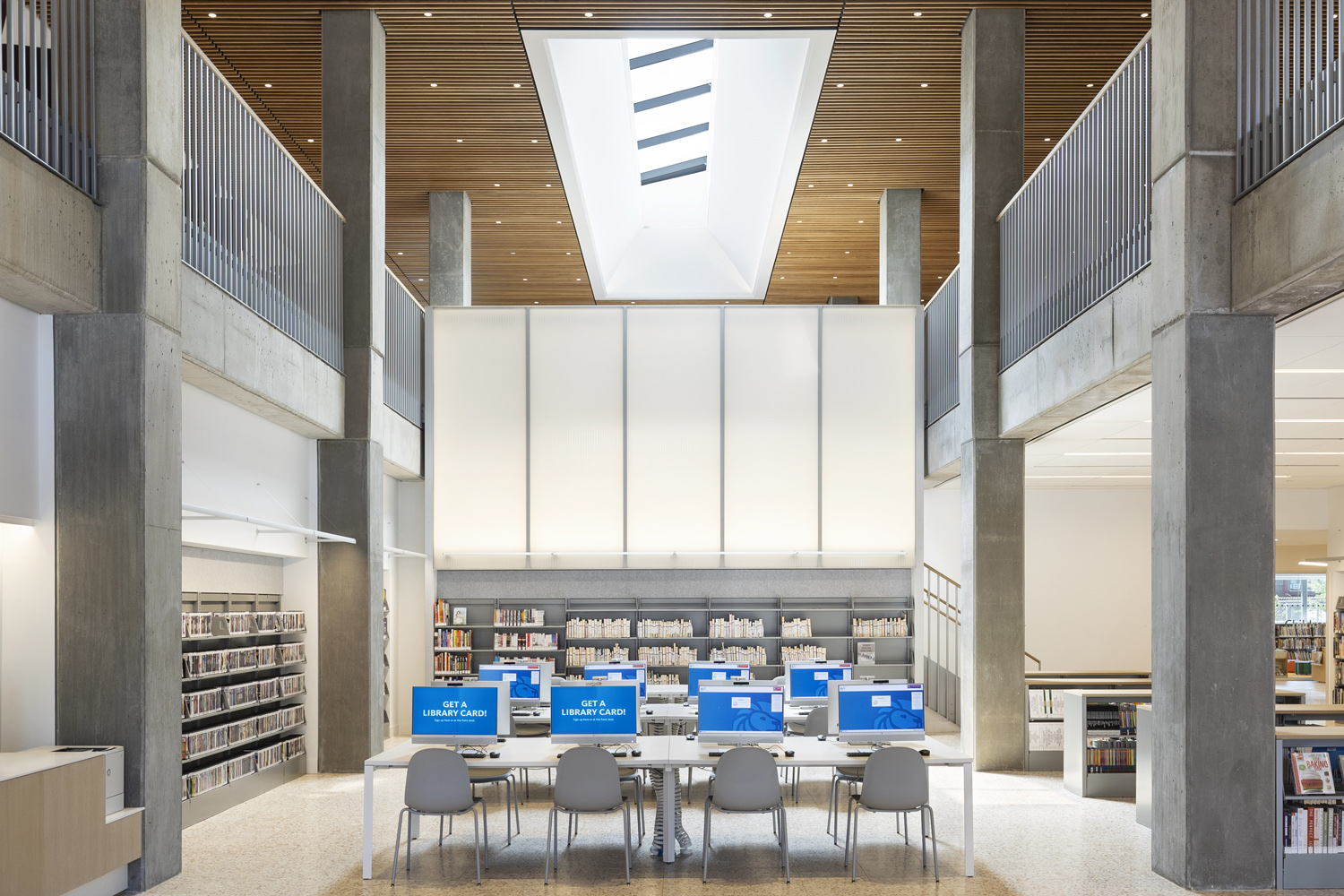 Inwood NYPL branch interior