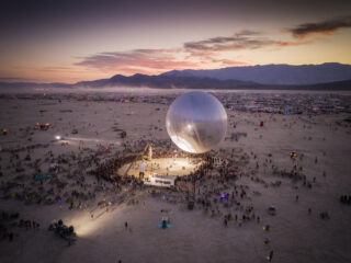 Performance at ORB at the 2018 Burning Man festival in Black Rock City, Nevada