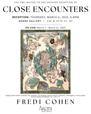 Poster for Close Encounters with Fredi Cohen at Agora Gallery