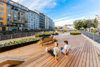 Image of an outdoor public space in Vienna
