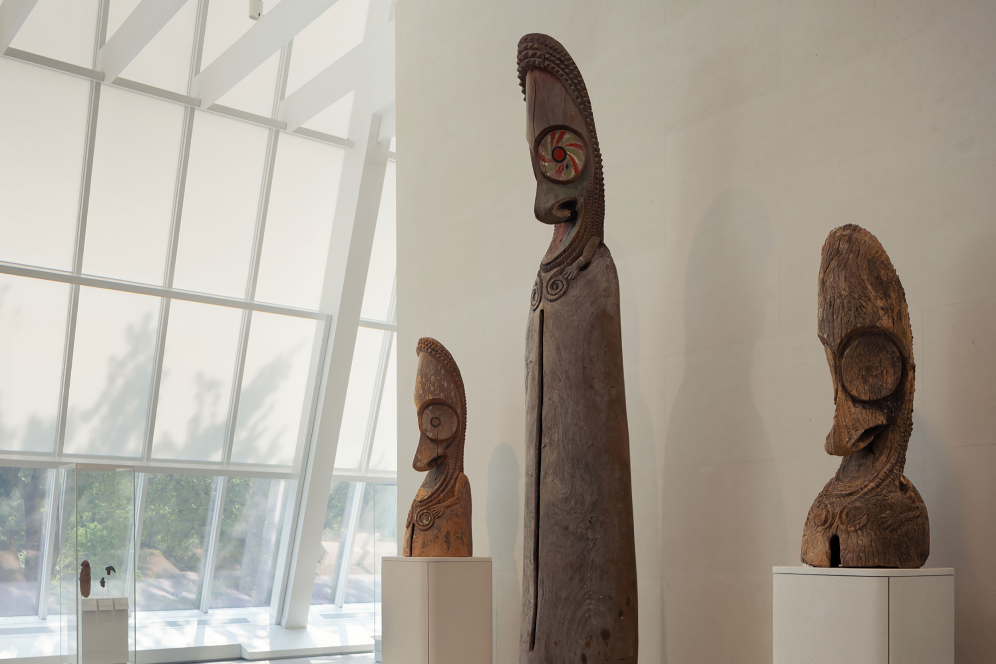 Interior gallery at the Michael C. Rockefeller Wing at the Met Museum