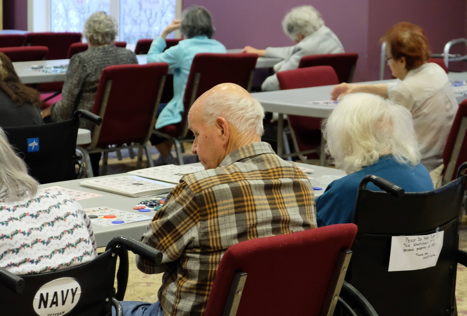Image of Seniors at a Bingo game