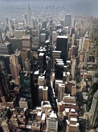 Aerial image of Lower Manhattan