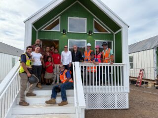 Image of Family Moving into Modular Housing