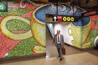 Interior of Elizabeth Murray Mural at 59th St