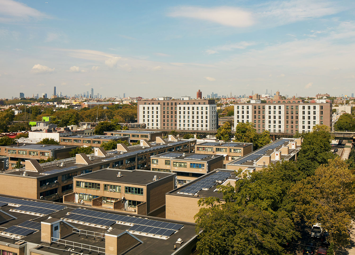 Aerial view of Marcus Garvey