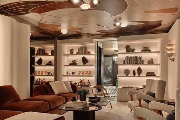 2024 Kips Bay Shophouse. Designer: Workshop ADP Le Fumoir Feminin.